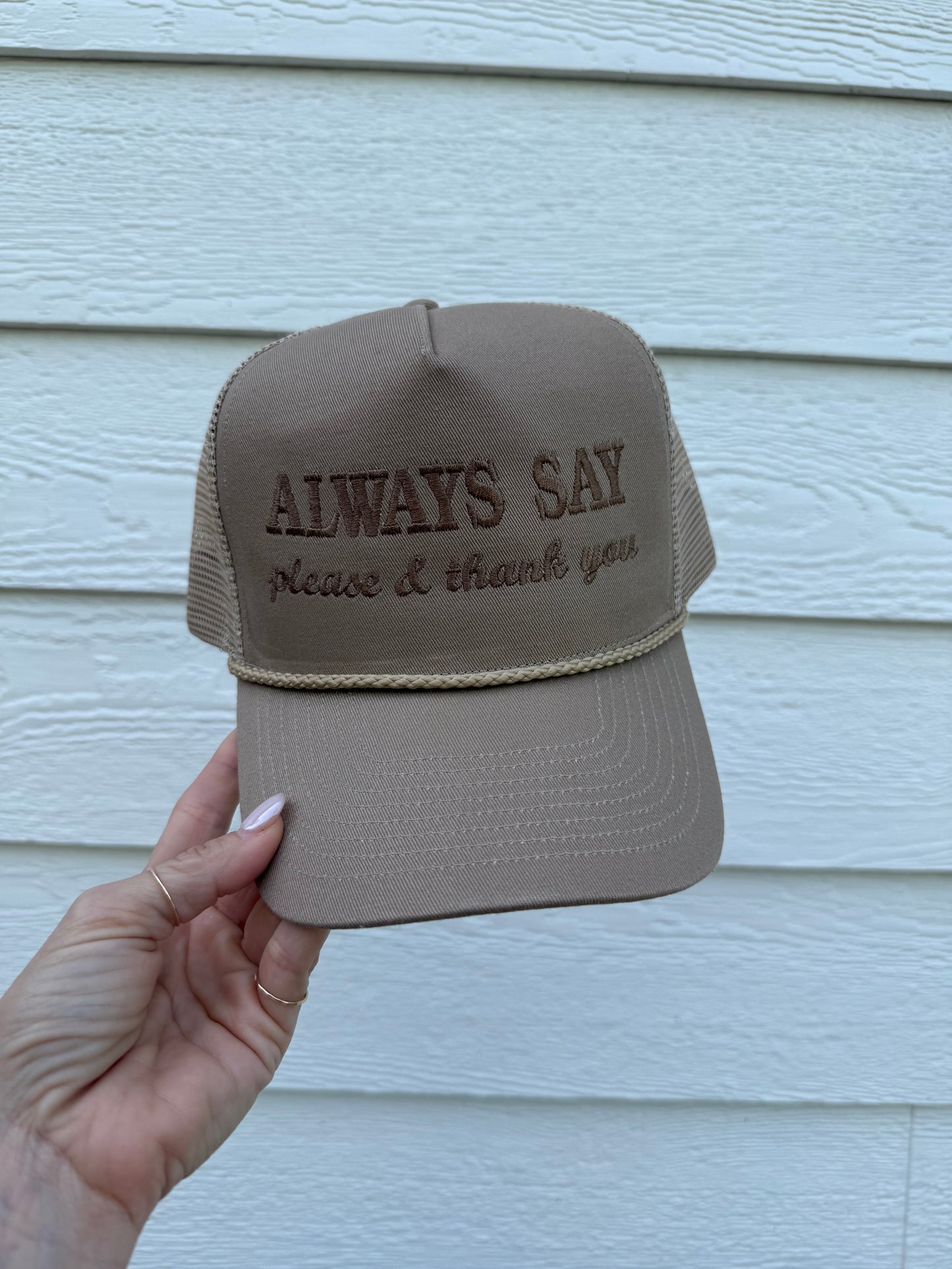 Manners Collection Rope Hat - Khaki