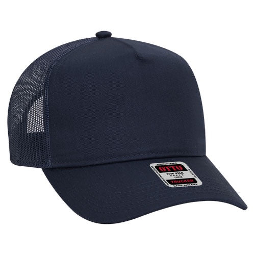Cotton/Twill Mid Profile Custom Mesh Back Trucker Hat