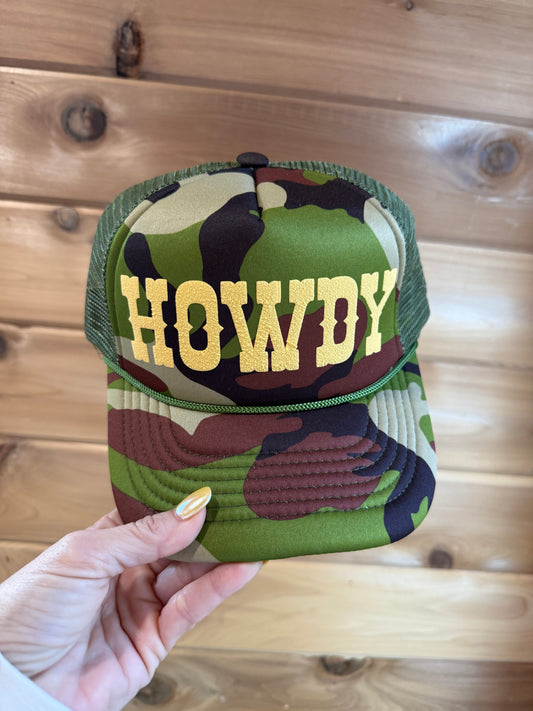 Camo Howdy Trucker