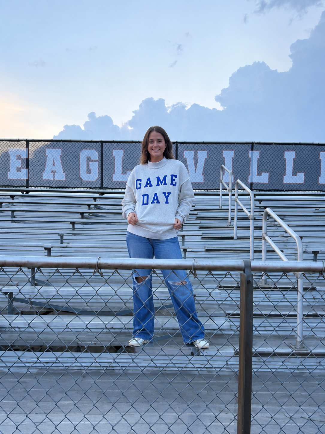GAME DAY Mock Neck Sweatshirt
