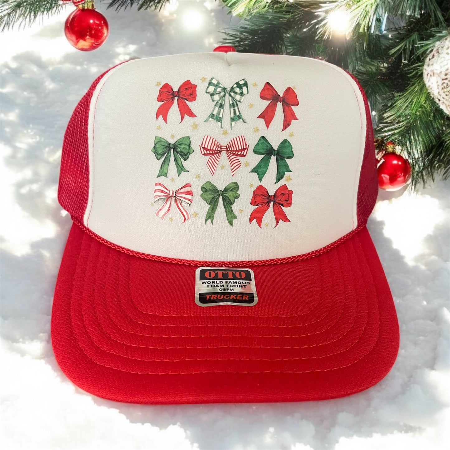 Christmas Bows Trucker Hat