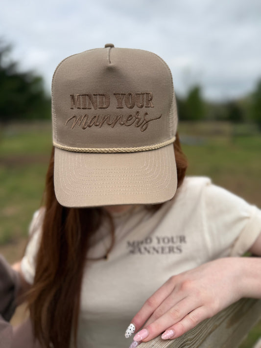 Manners Collection Rope Hat - Khaki
