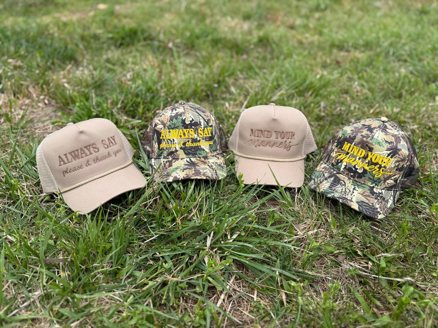 Manners Collection Camo Hat