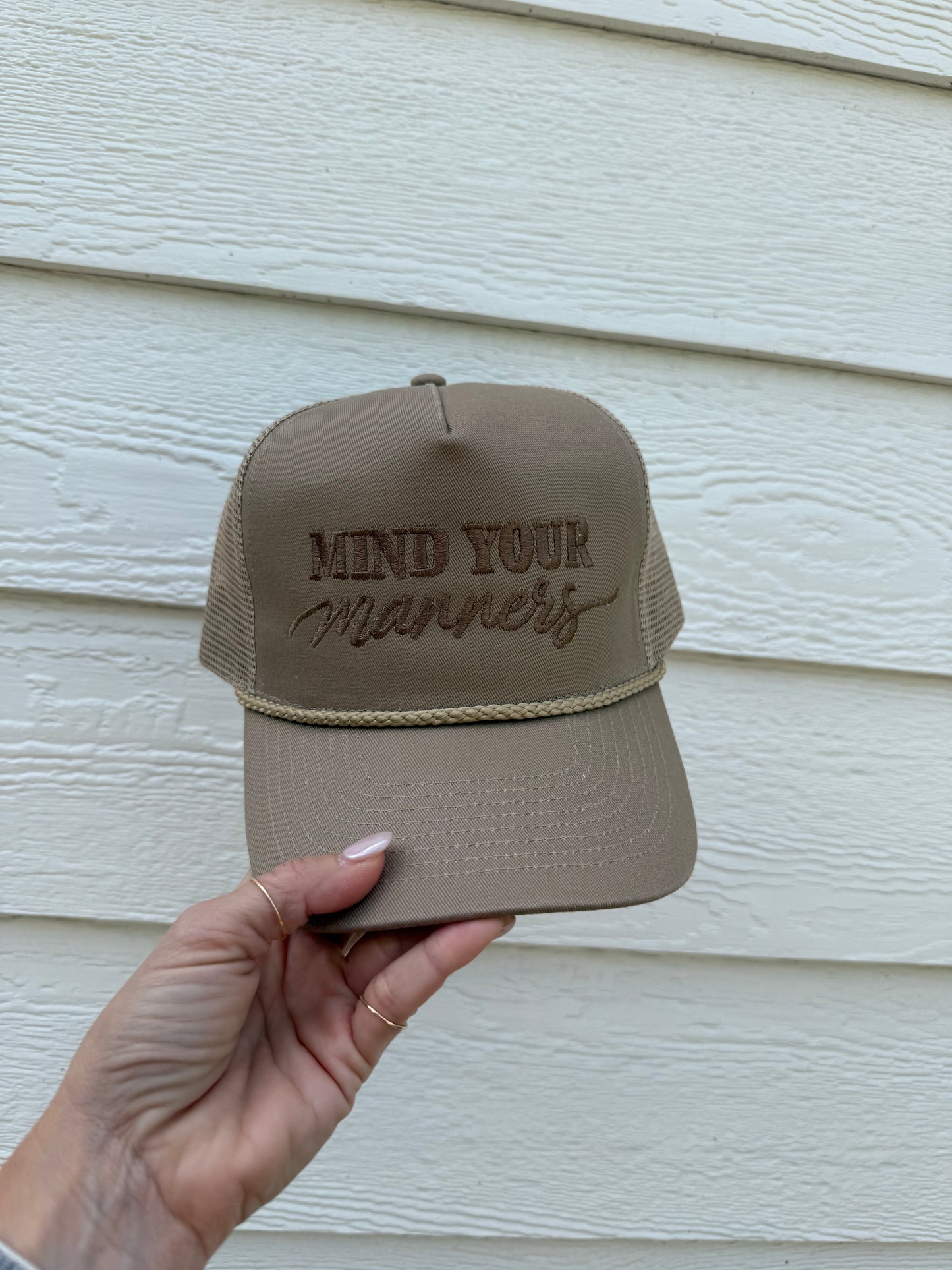 Manners Collection Rope Hat - Khaki