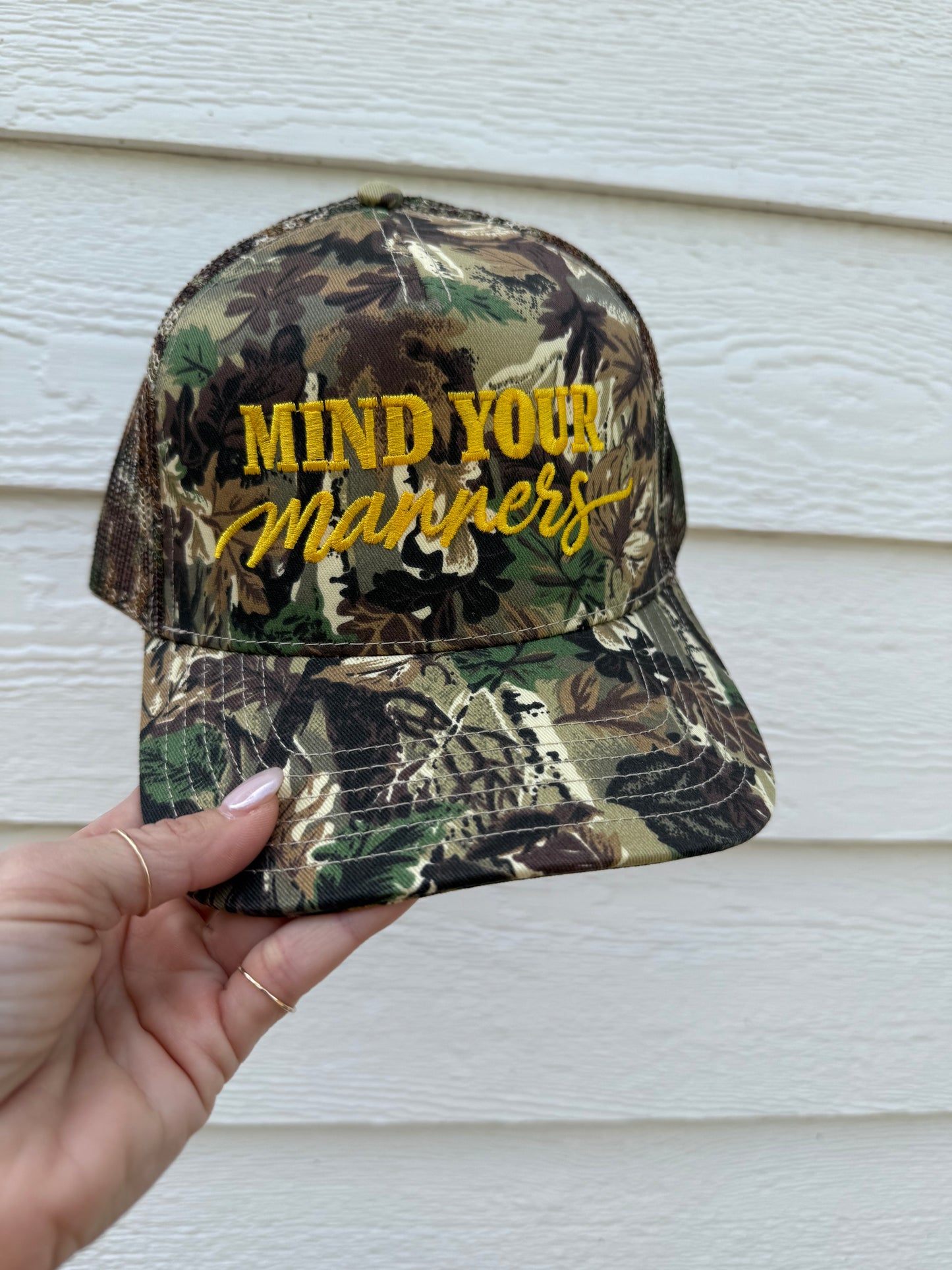 Manners Collection Camo Hat