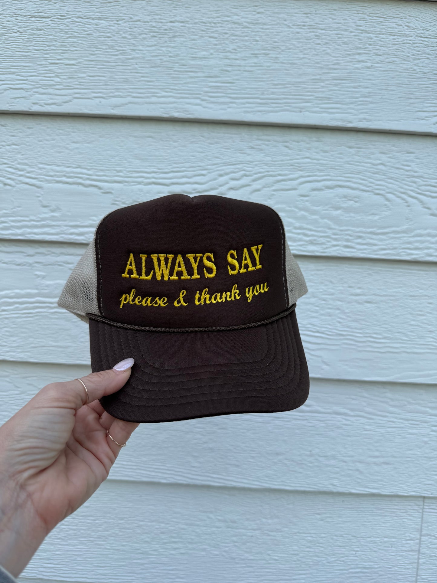 Manners Collection Foam Hat