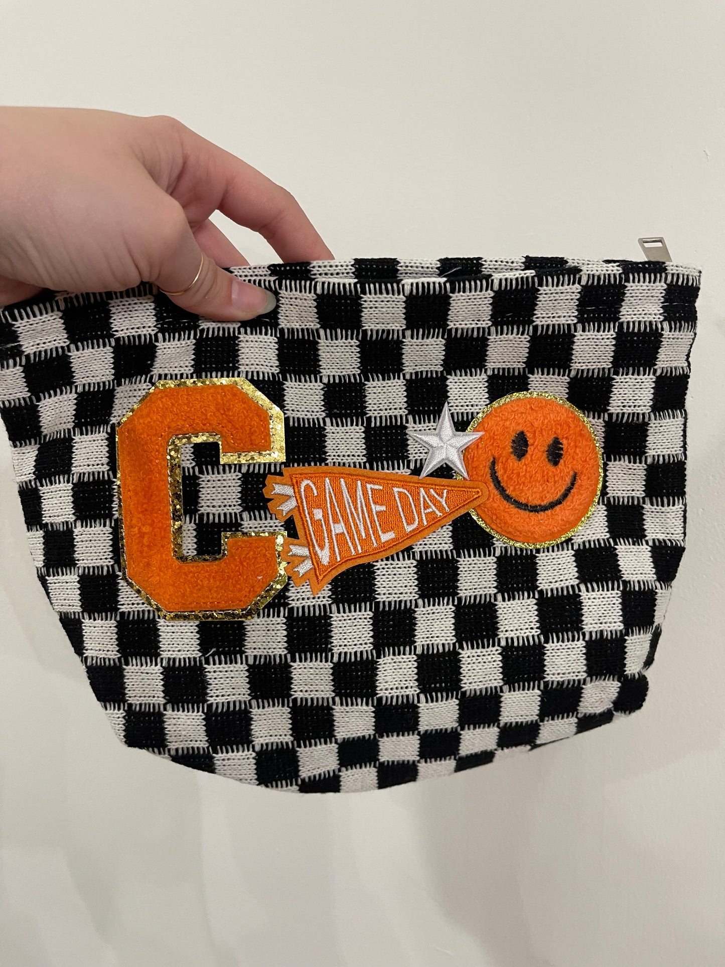 Custom Checkered Pouch Large