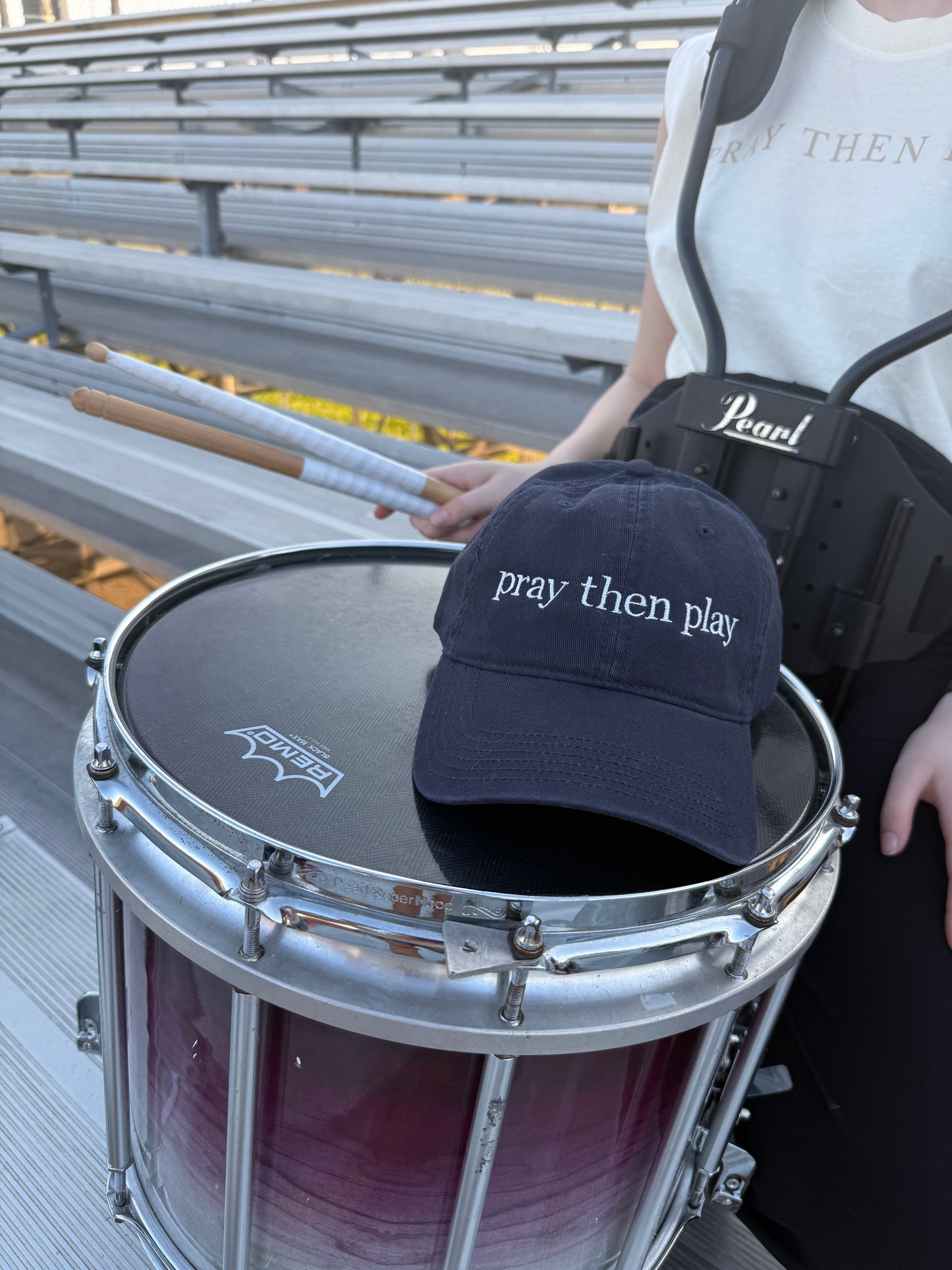 Pray Then Play Dad Hat