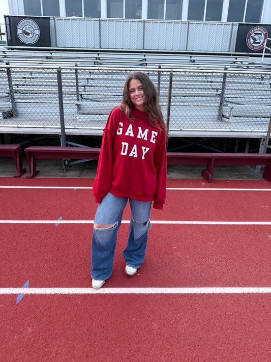 GAME DAY Mock Neck Sweatshirt