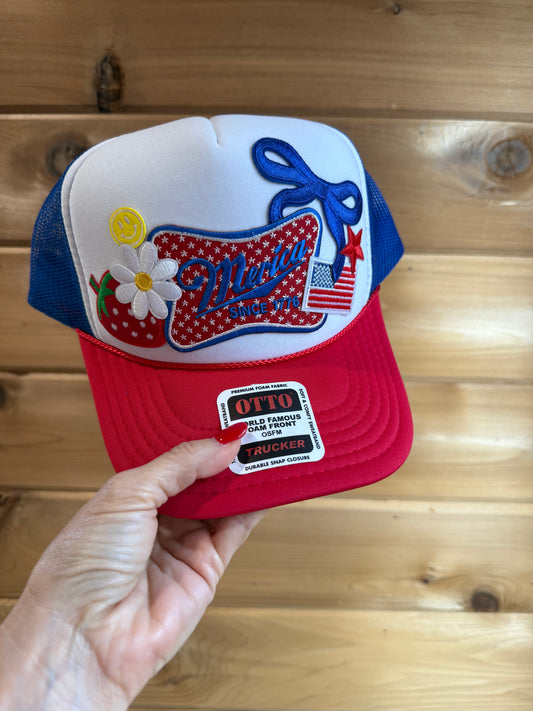 "Merica" Custom Trucker Hat