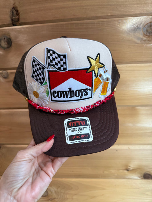 "Cowboys and Beer" Custom Trucker Hat