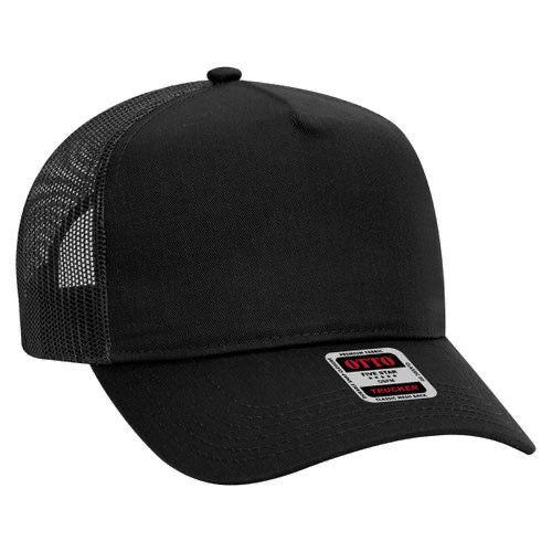 Cotton/Twill Mid Profile Custom Mesh Back Trucker Hat